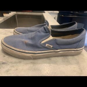 Blue Slip On Vans Size 12